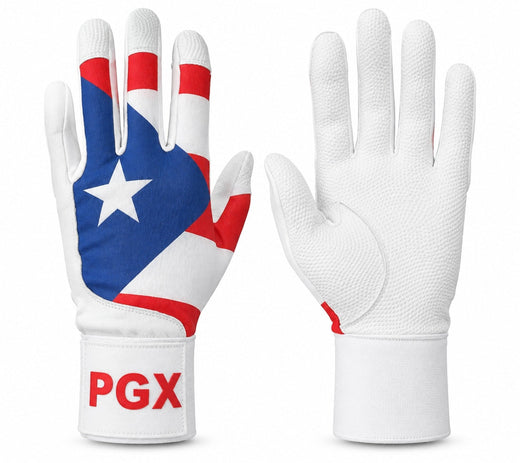Puerto Rico Long Cuff Baseball Batting Gloves