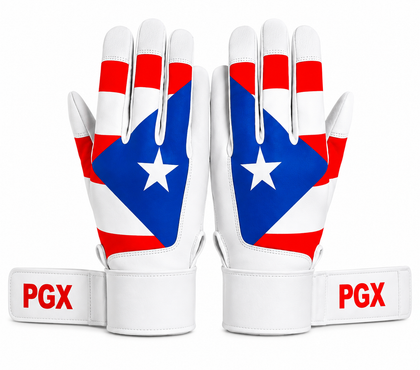 Puerto Rico Long Cuff Baseball Batting Gloves